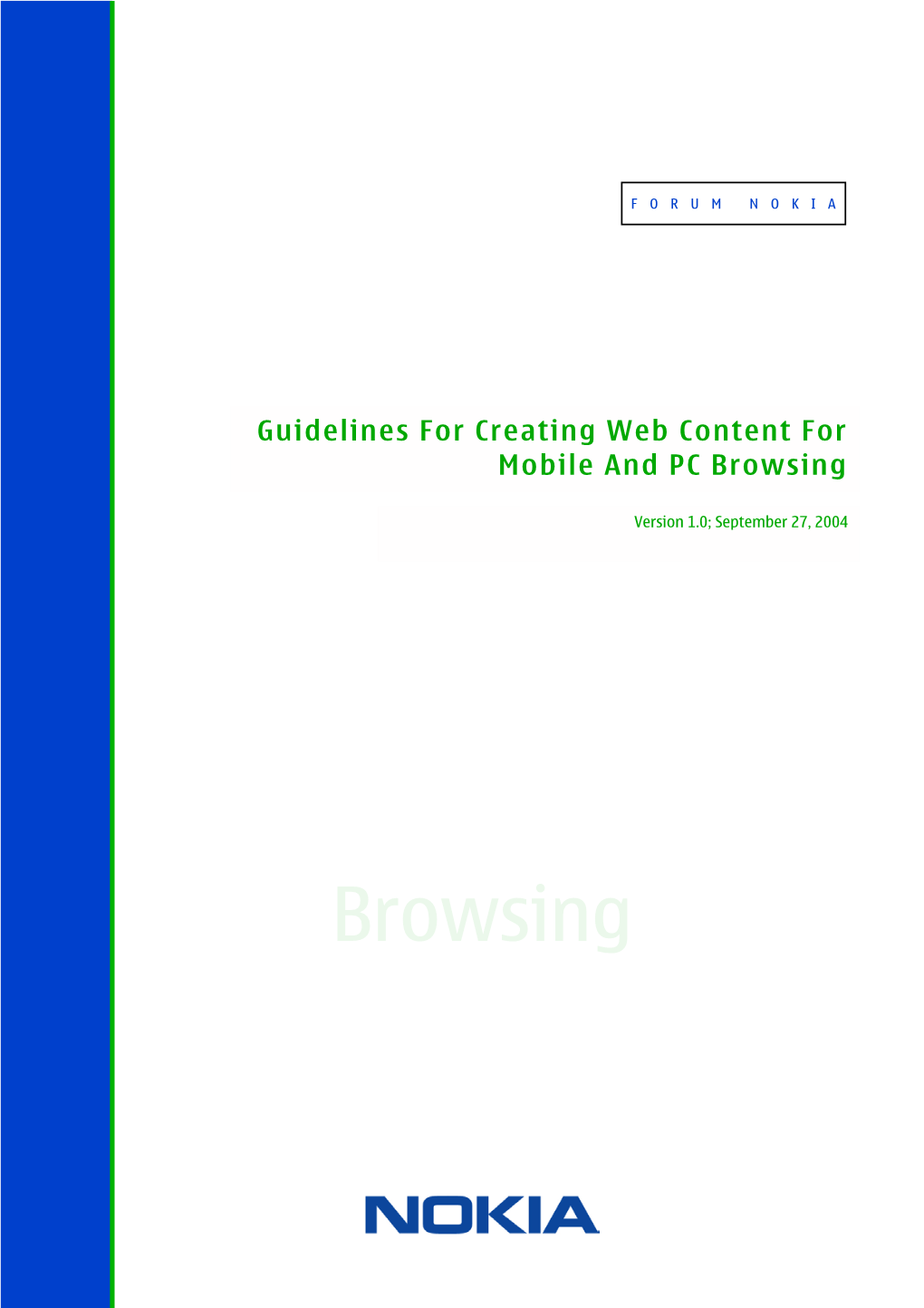 Guidelines for Creating Web Content for Mobile and PC Browsing