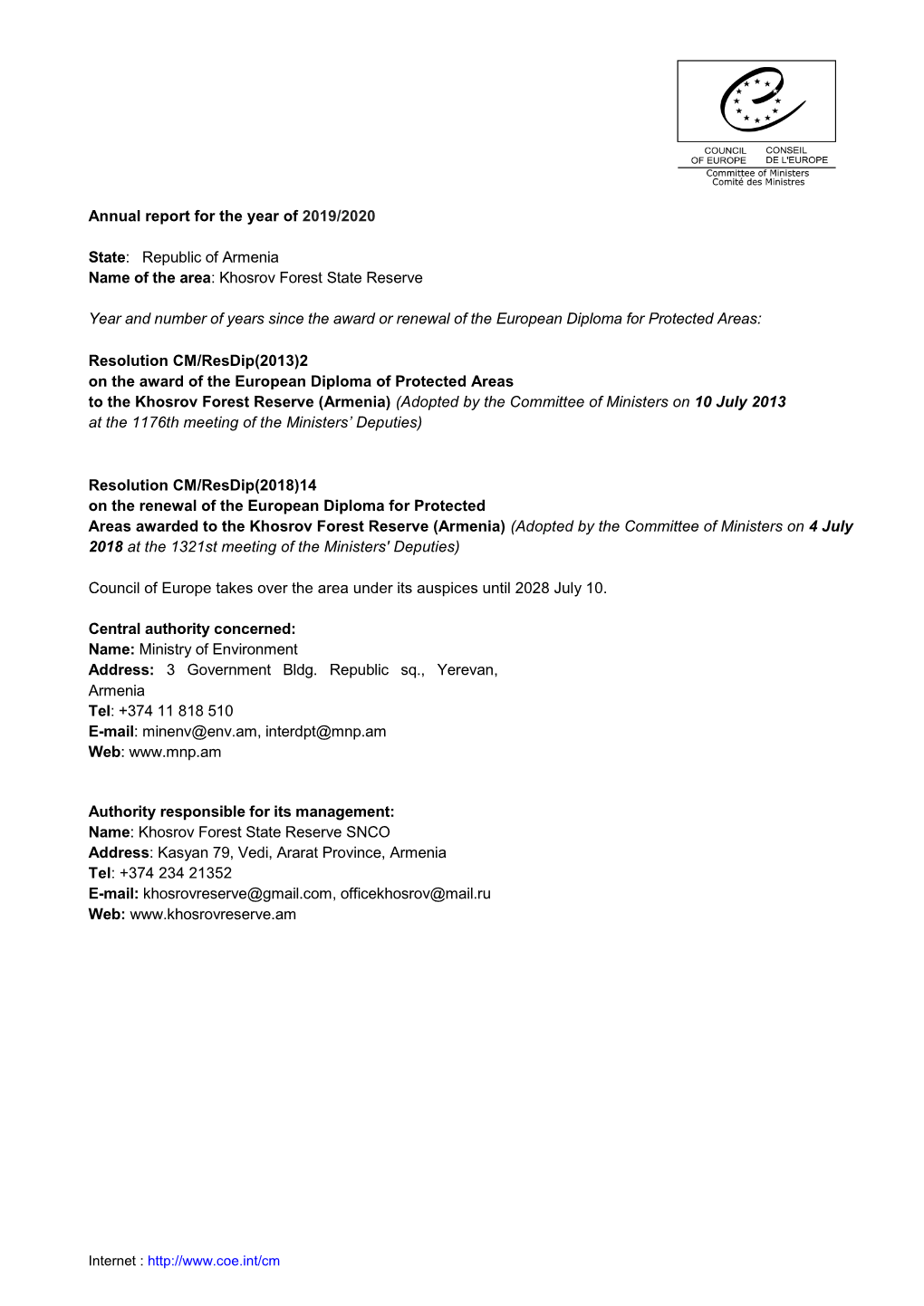 Meeting N° / Full Document Title