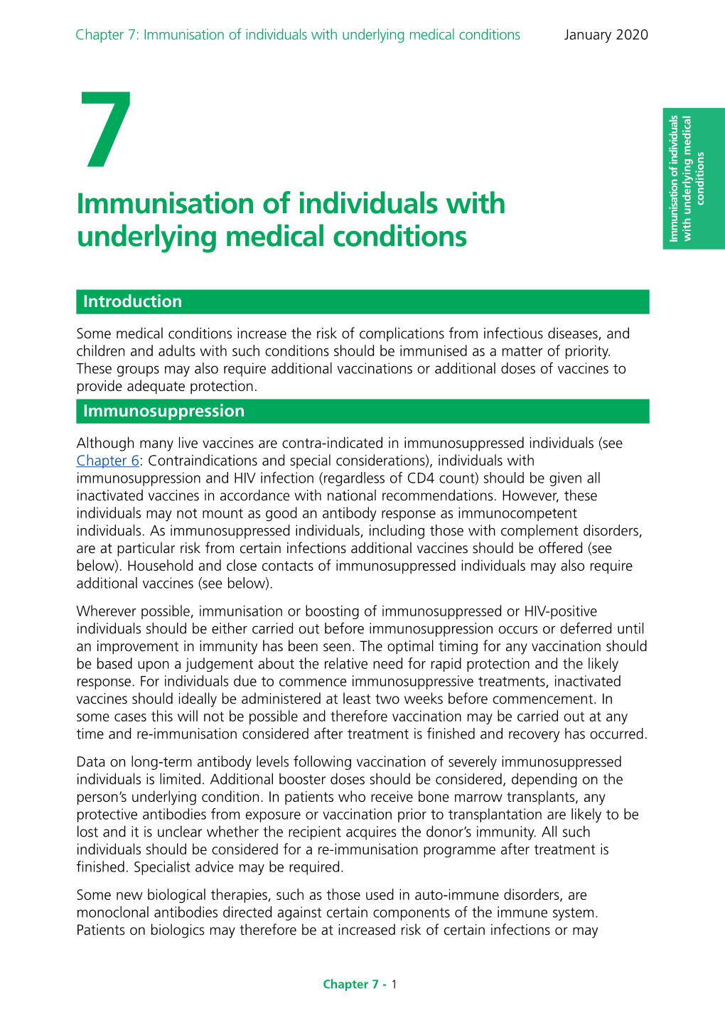 The Green Book of Immunisation