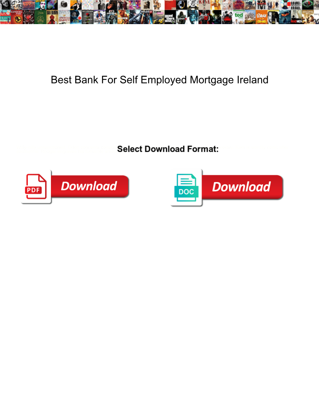 Best Bank for Self Employed Mortgage Ireland