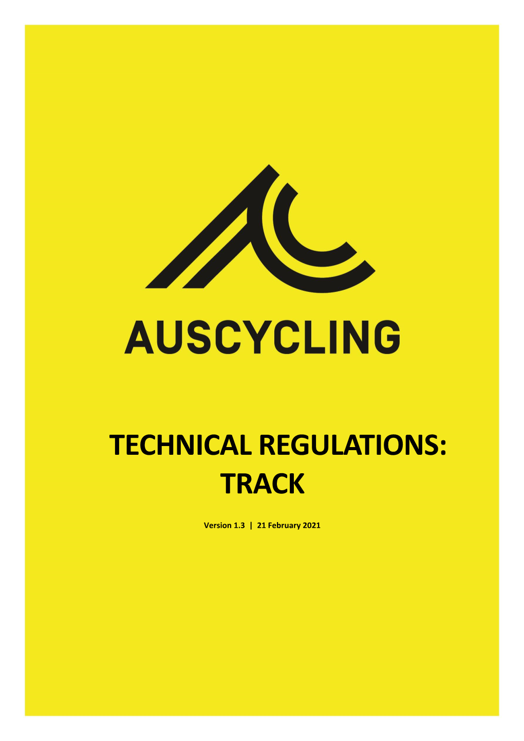 Technical Regulations: Track