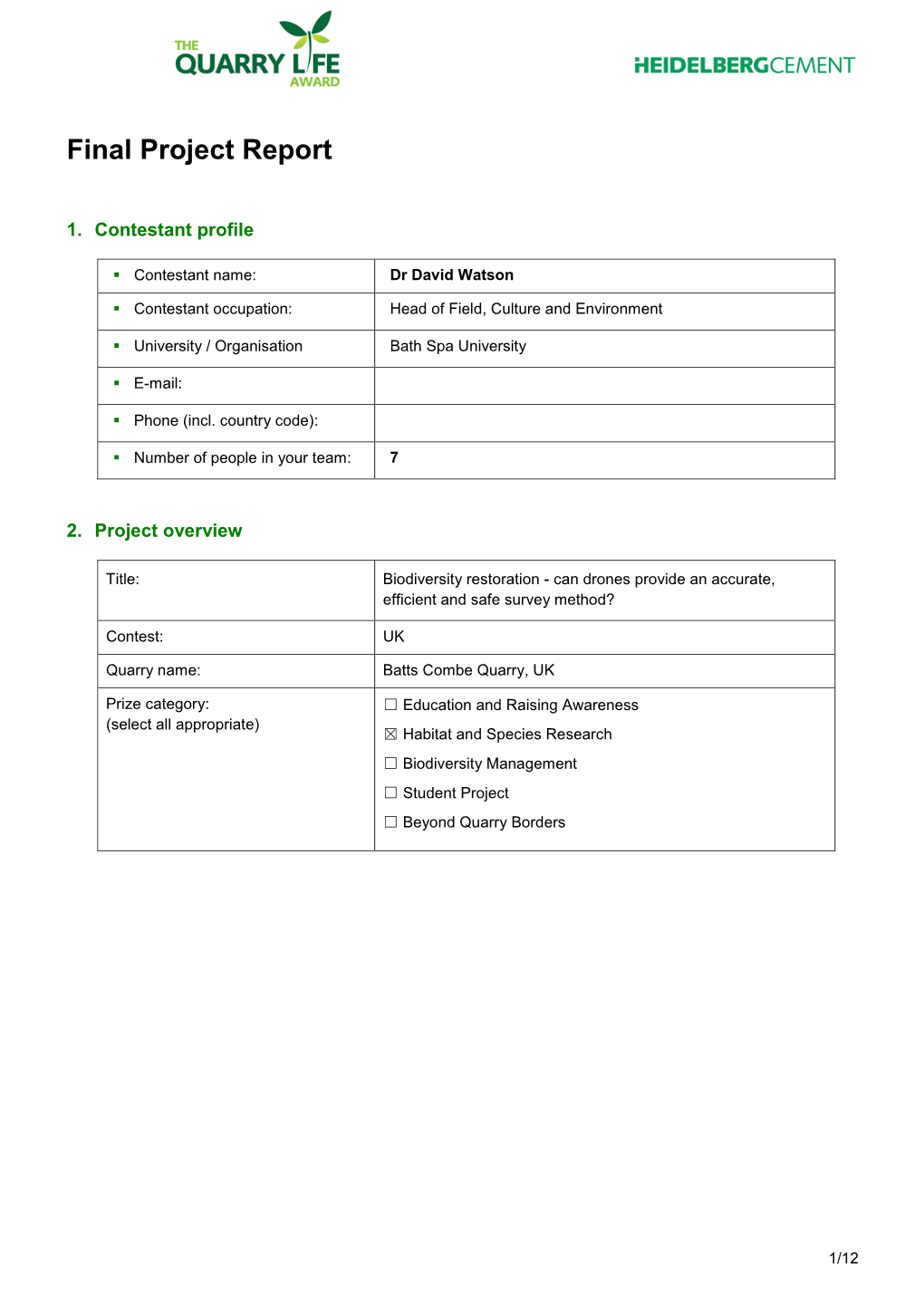 Final Project Report