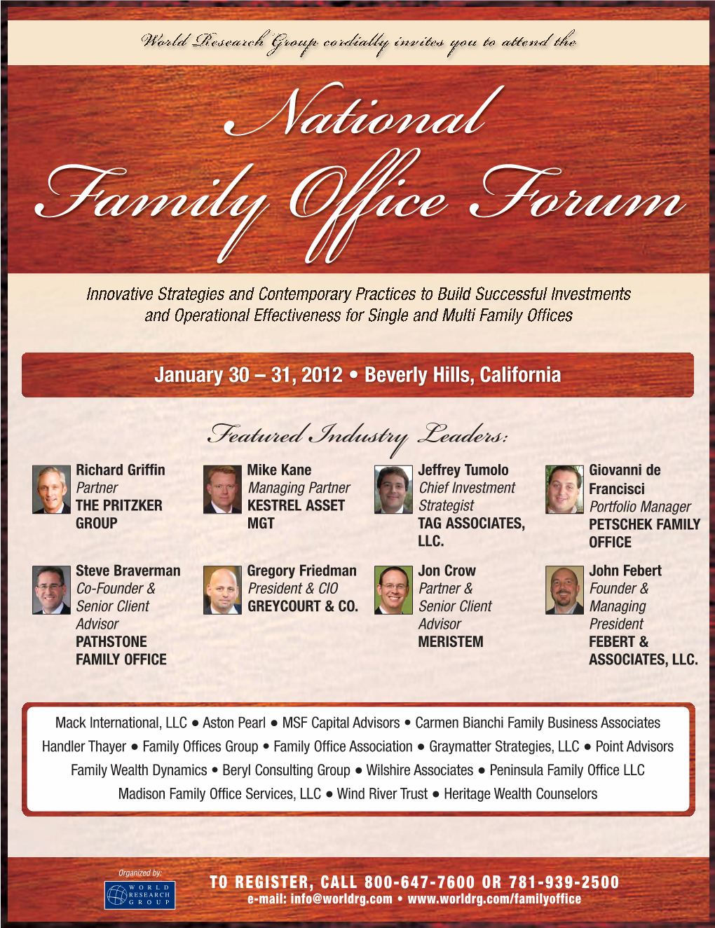 National Family Office Forum