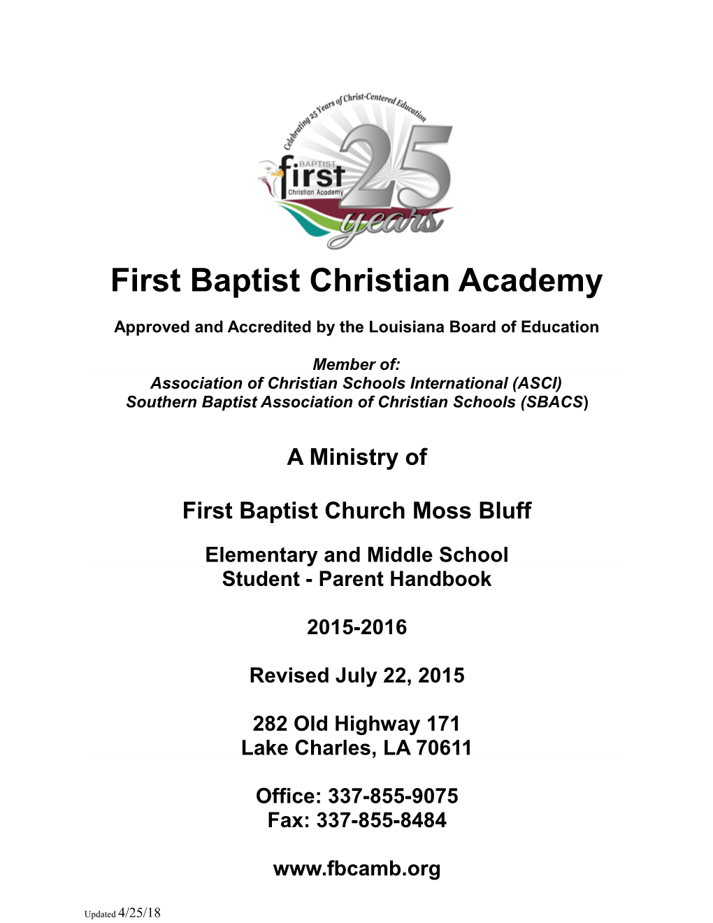 First Baptist Christian Academy