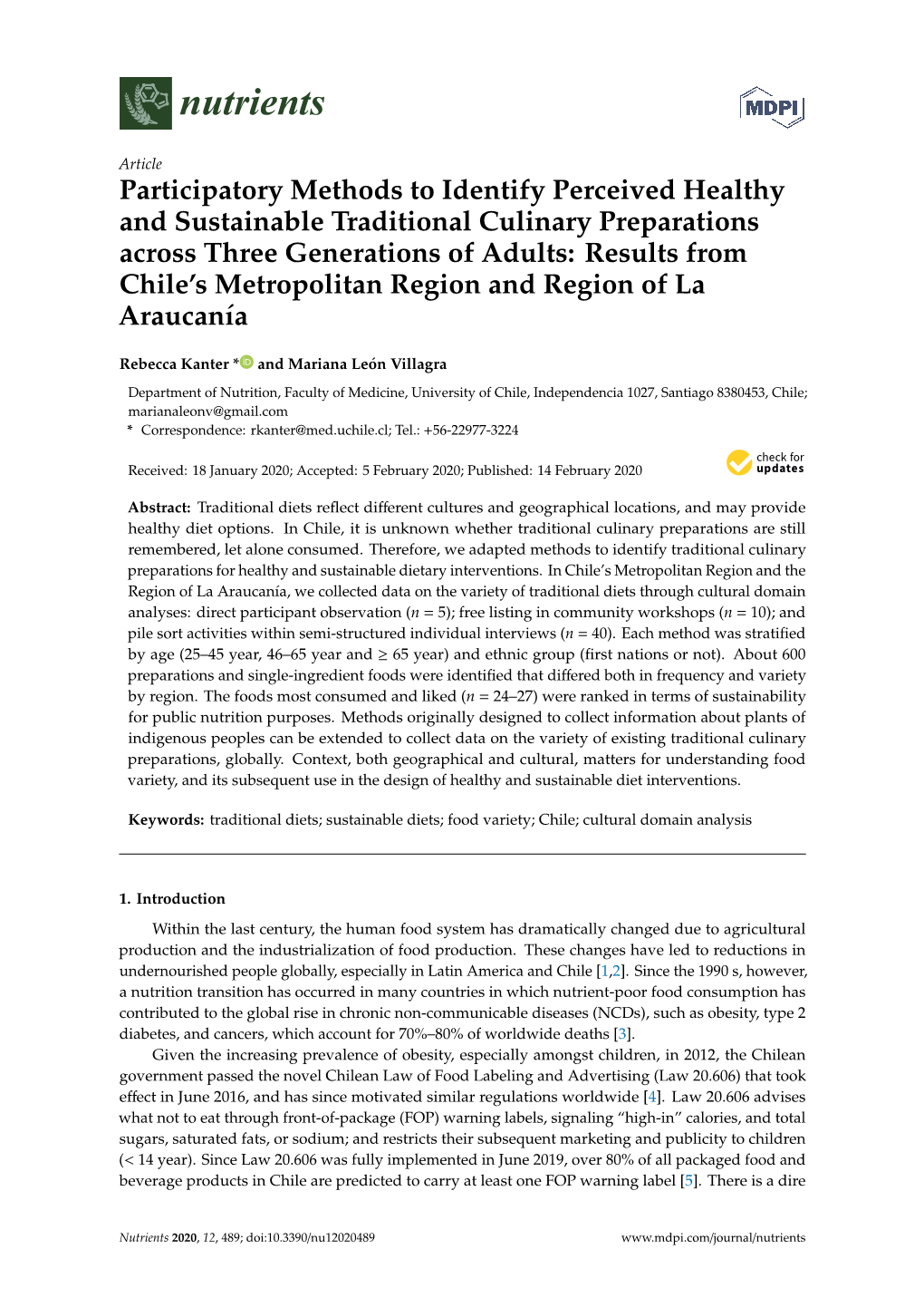 Participatory Methods to Identify Perceived Healthy and Sustainable