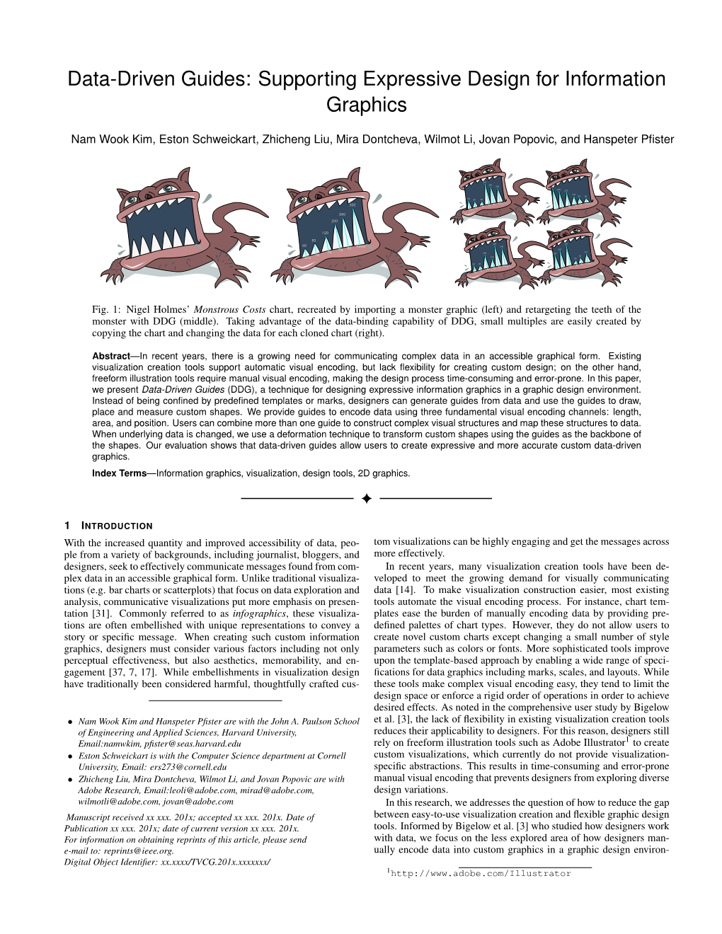 Data-Driven Guides: Supporting Expressive Design for Information Graphics