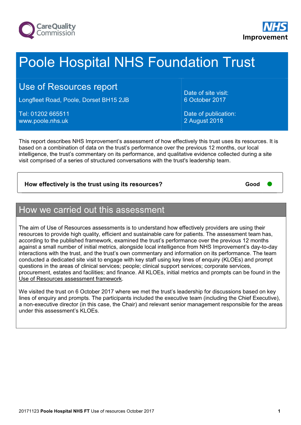 Poole Hospital NHS Foundation Trust