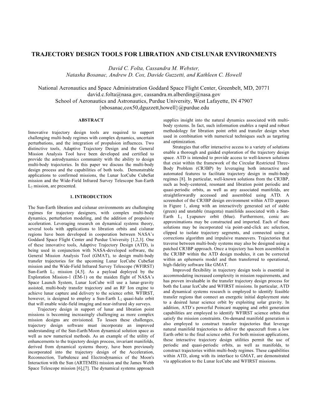 Trajectory Design Tools for Libration and Cislunar Environments