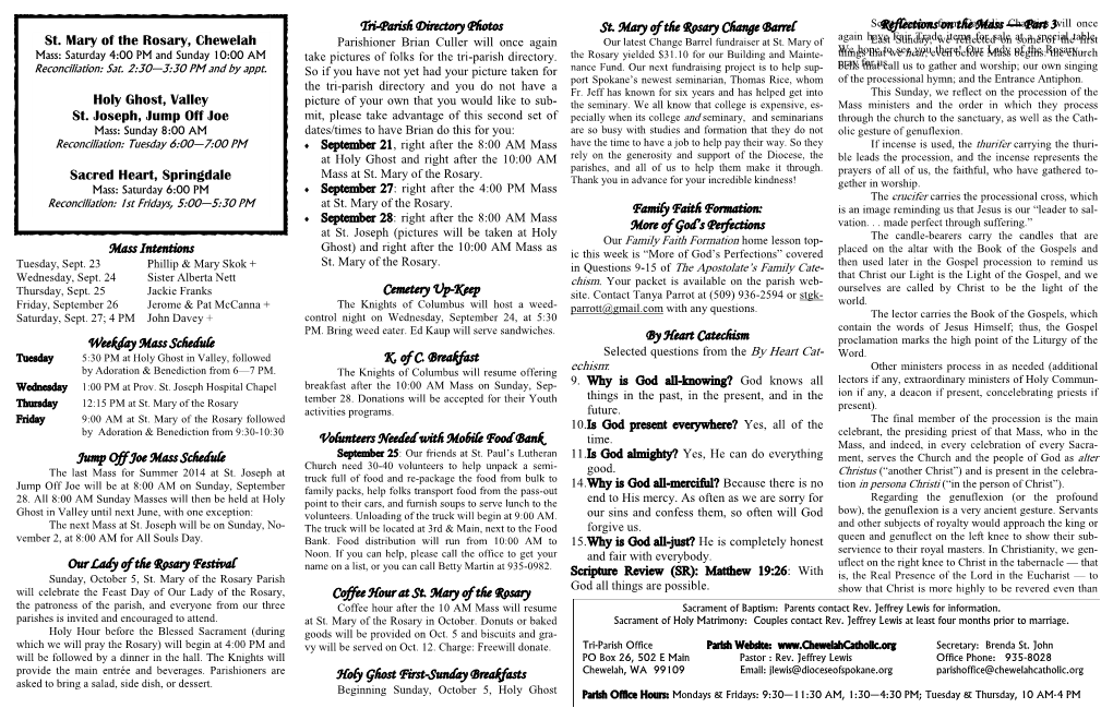Tri-Parish Directory Photos St