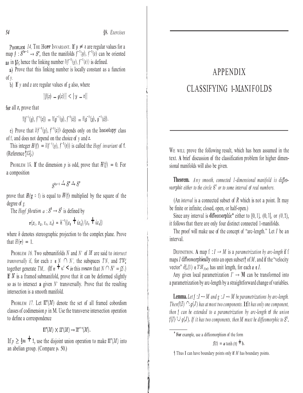 Classification of 1-Manifolds