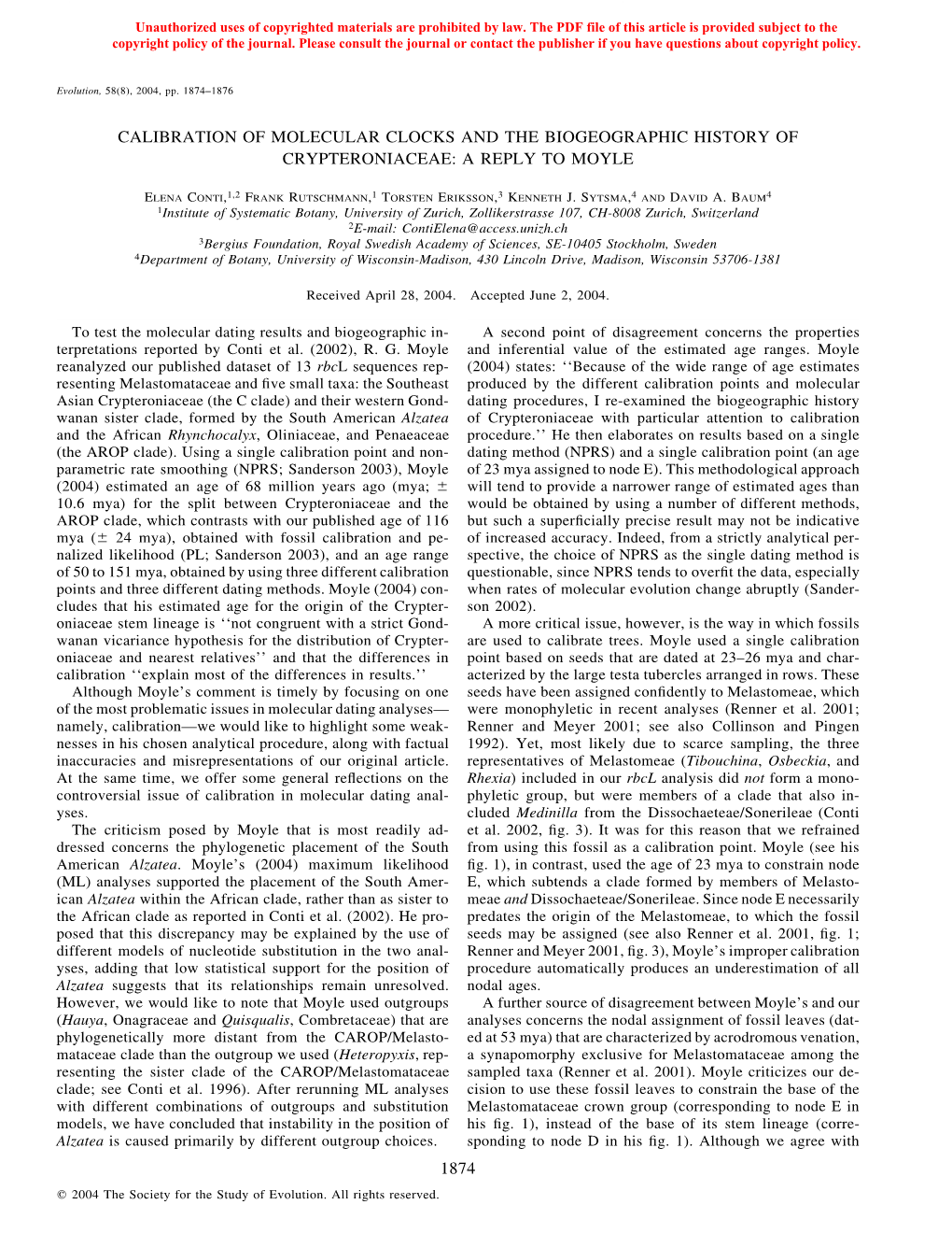 Conti Et Al. 2004