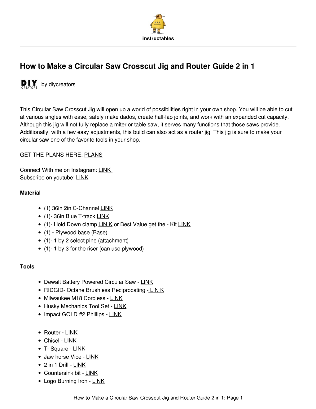 How to Make a Circular Saw Crosscut Jig and Router Guide 2 in 1