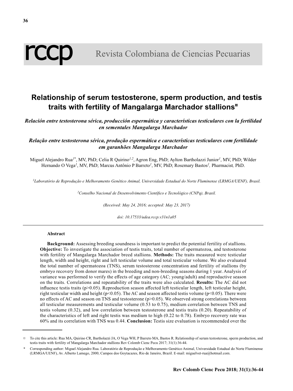 Original Articles Relationship of Serum Testosterone, Sperm Production