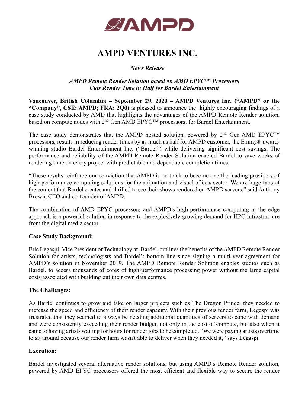 Ampd Ventures Inc