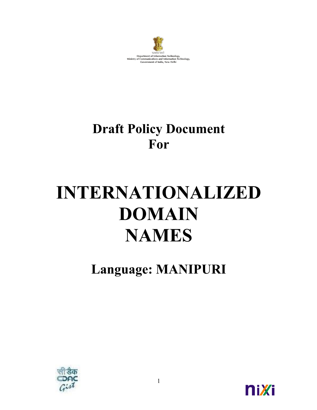 Manipuri Language Policies