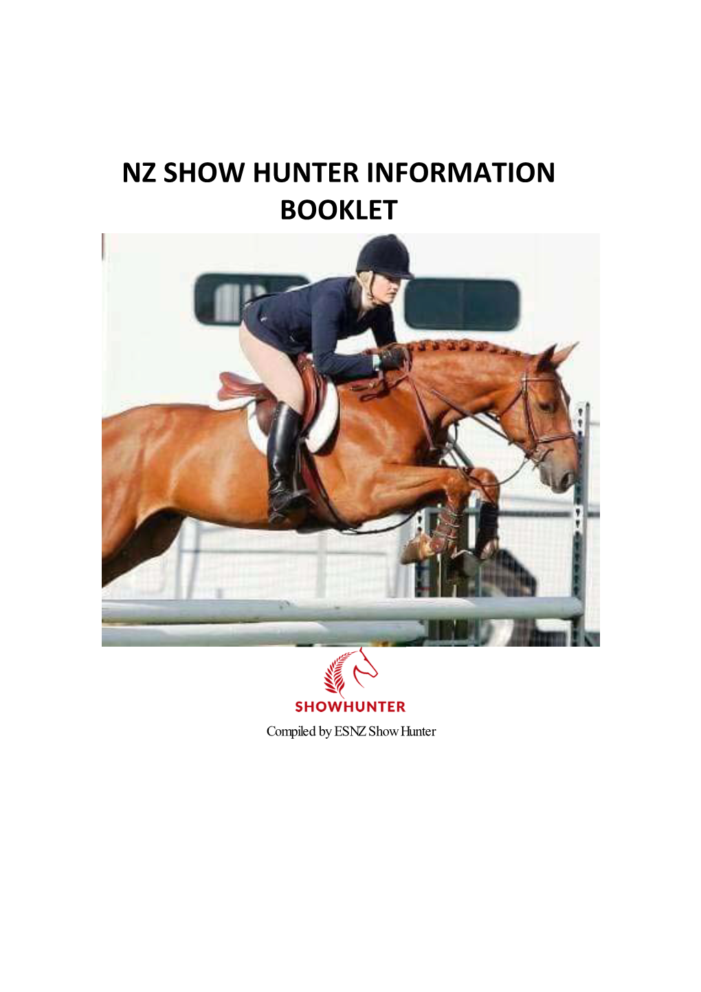 Nz Show Hunter Information Booklet