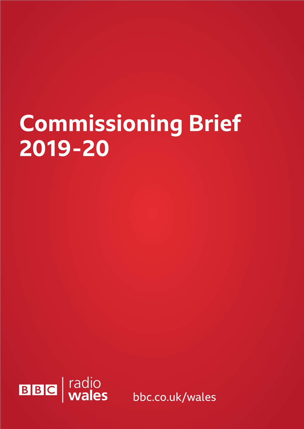 Commissioning Brief 2019 -20