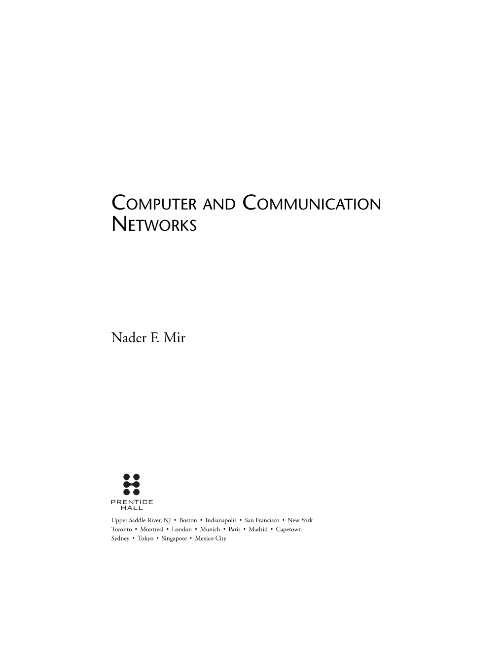 Computer and Communication Networks