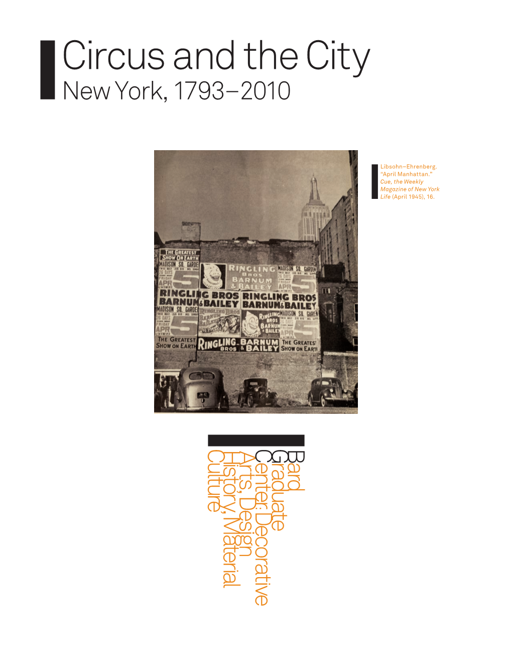 Circus and the City New York, 1793–2010