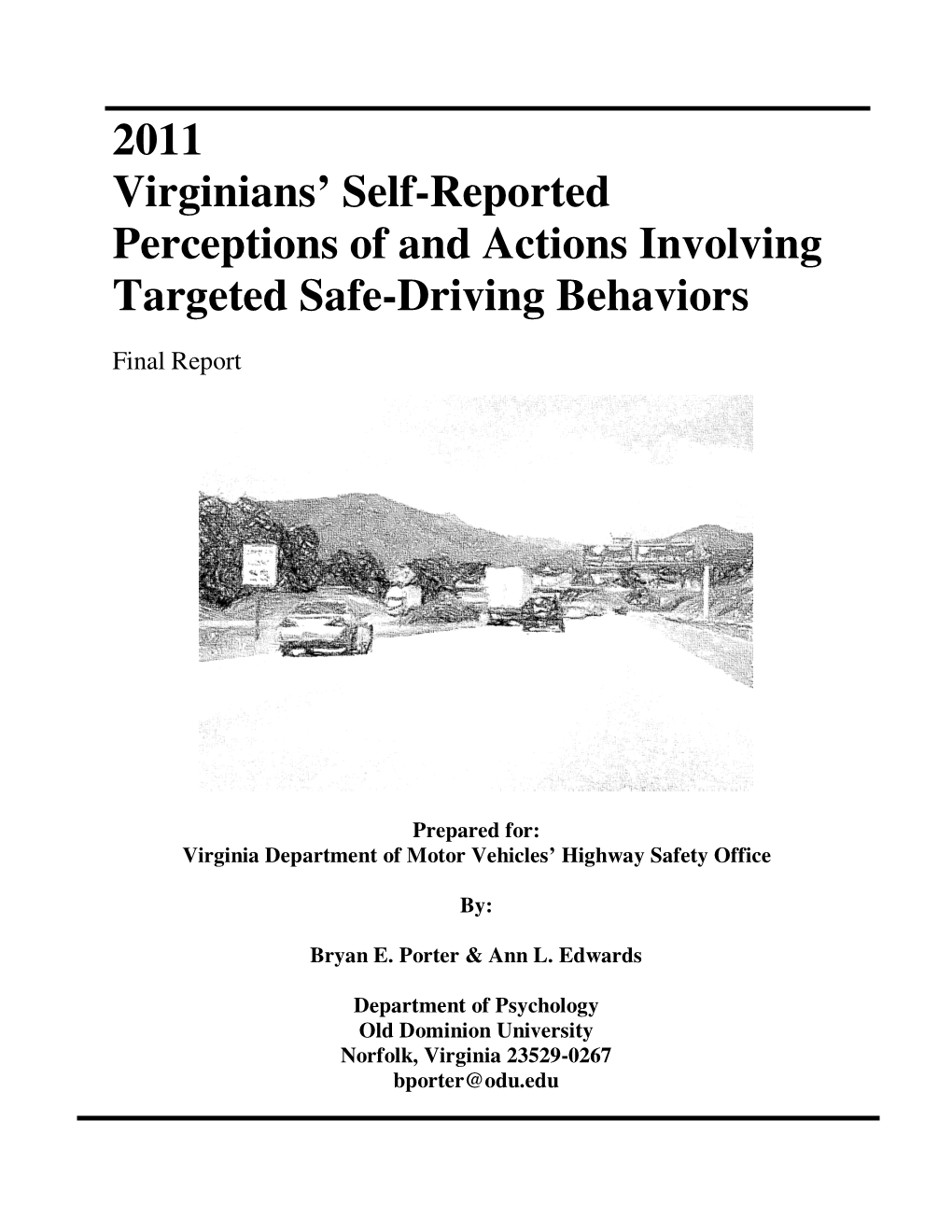 2011 Virginians' Self-Reported Perceptions of and Actions