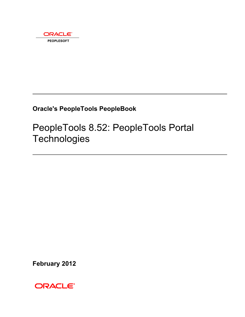 Peopletools Portal Technologies