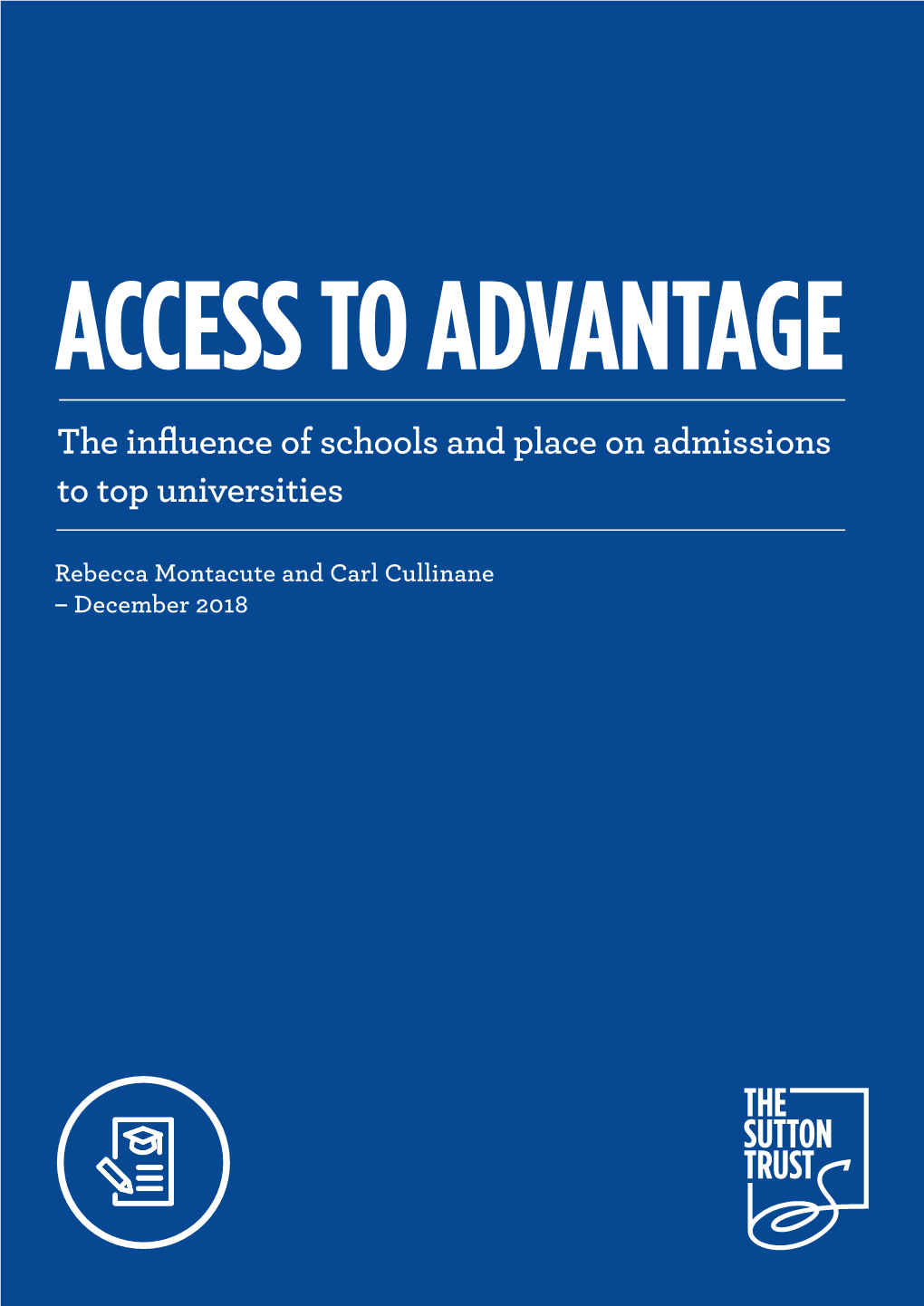 The Influence of Schools and Place on Admissions to Top Universities