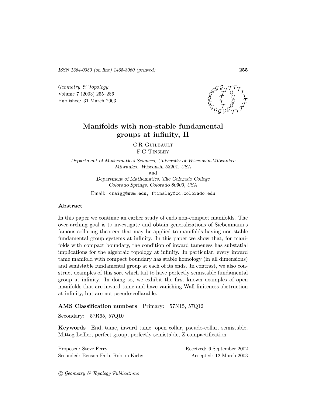 Manifolds with Non-Stable Fundamental Groups at Infinity, II