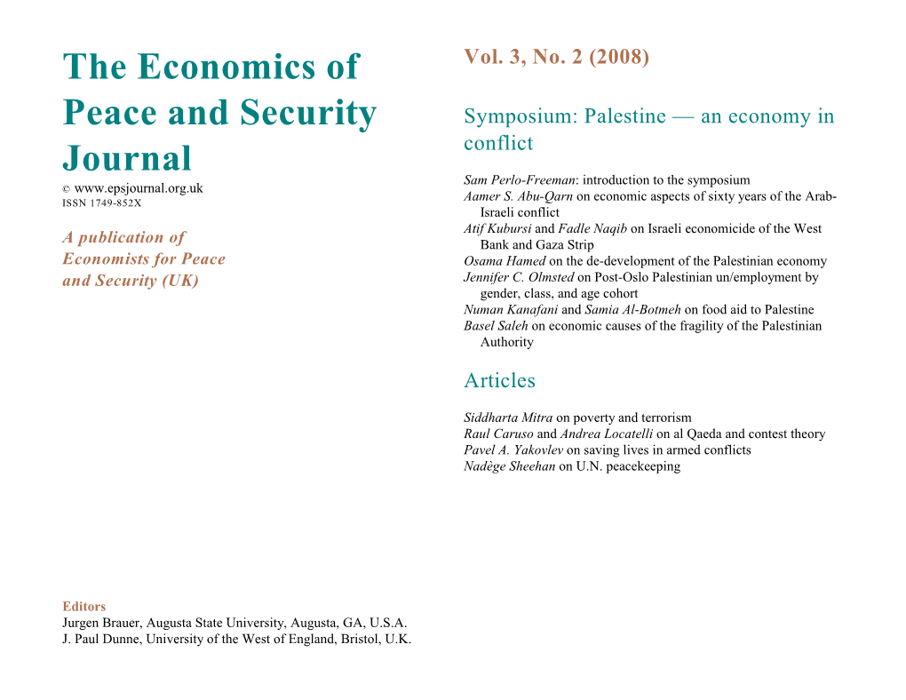 An Economy in Conflict Page 6 Sam Perlo-Freeman