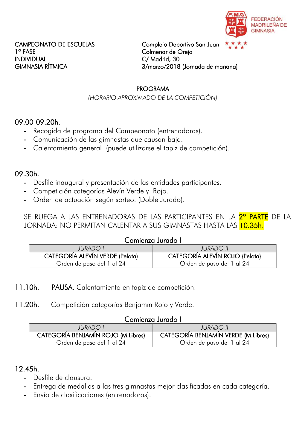 Escuelas Ind 1ª F 18 COLMENAR DE OREJA