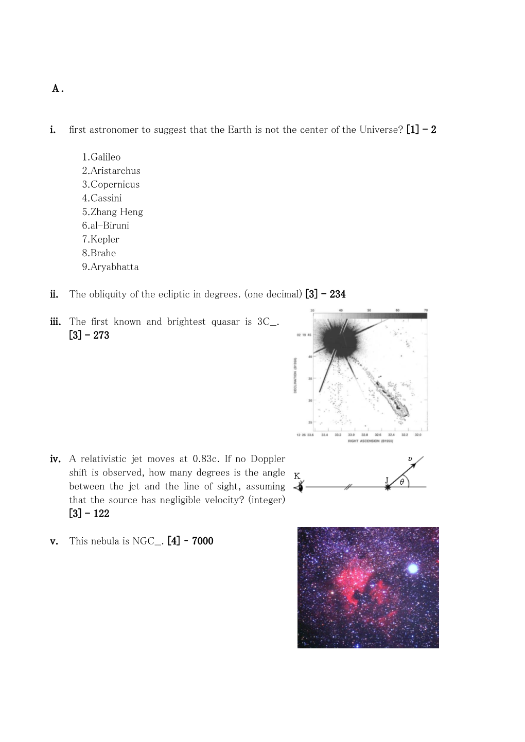 Α. I. First Astronomer to Suggest That the Earth Is Not the Center of The