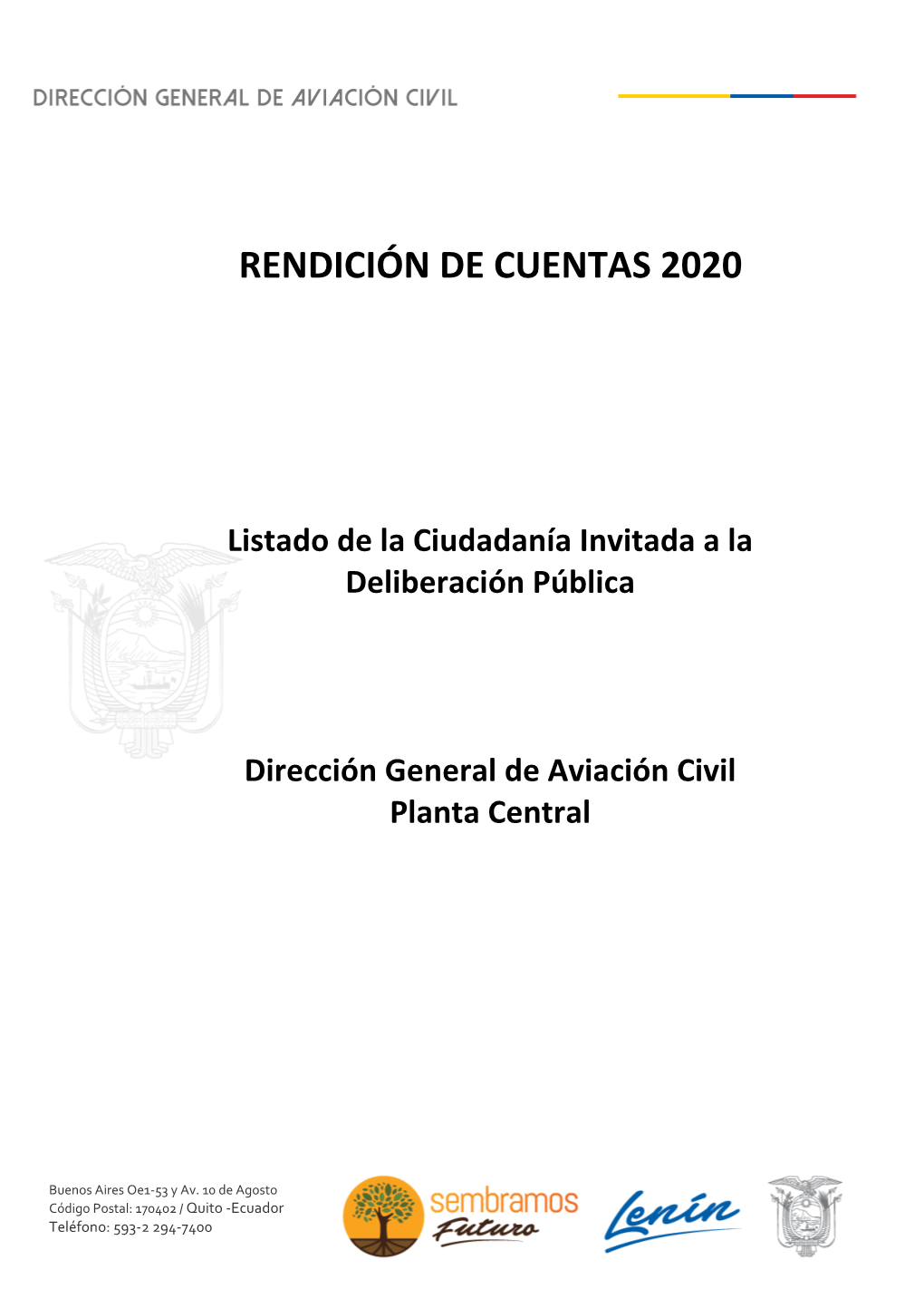 Rendición De Cuentas 2020