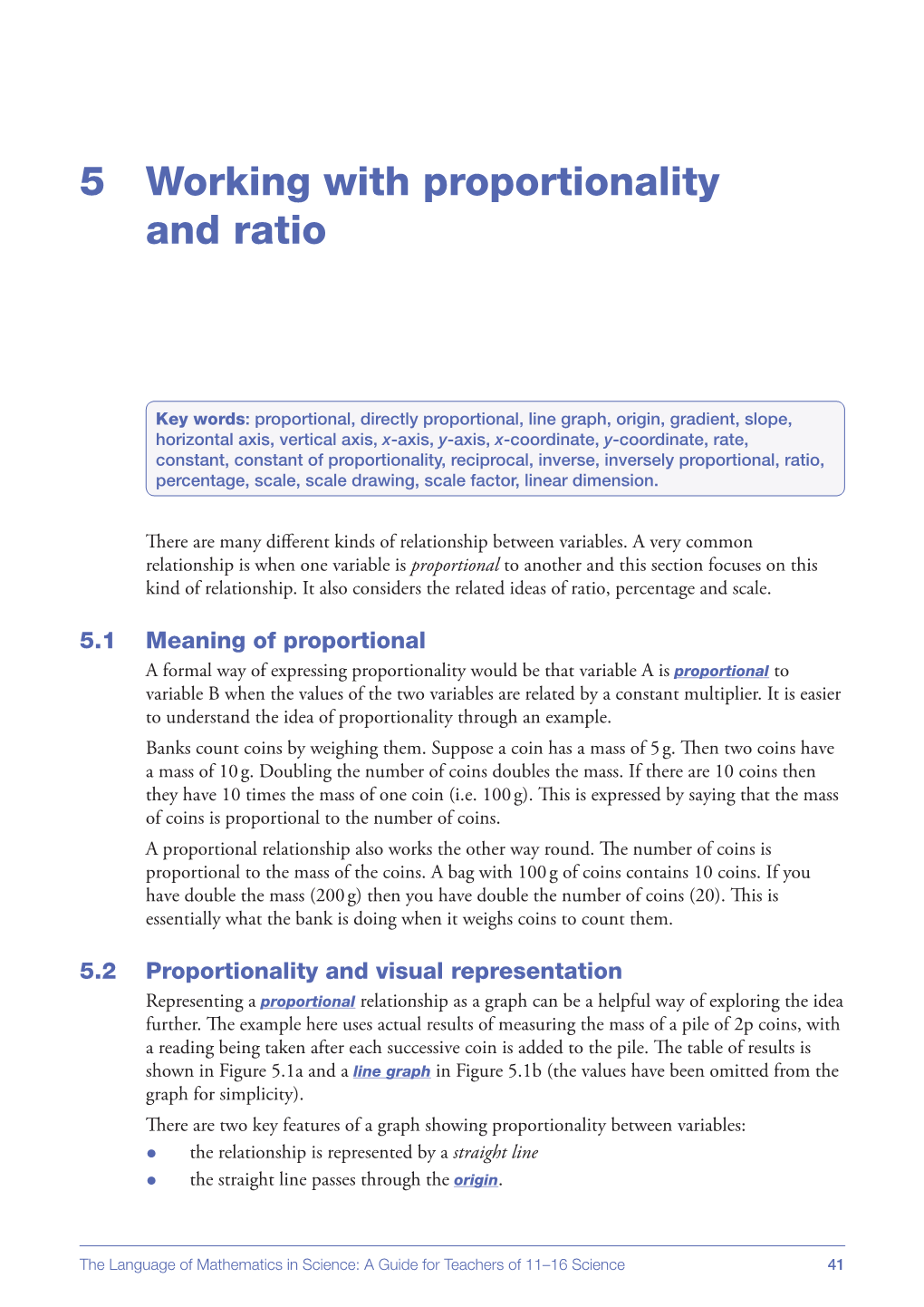 5 Working with Proportionality and Ratio