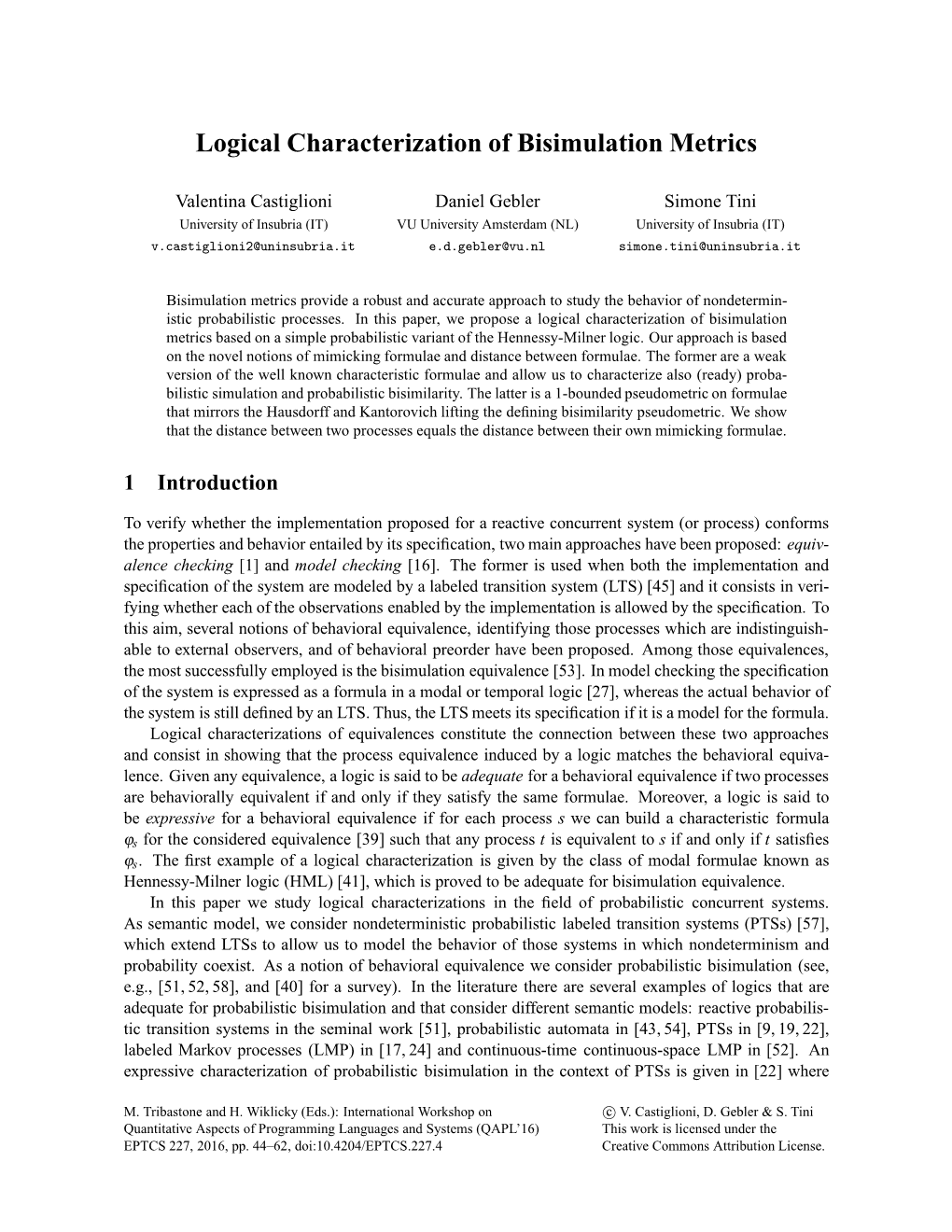 Logical Characterization of Bisimulation Metrics