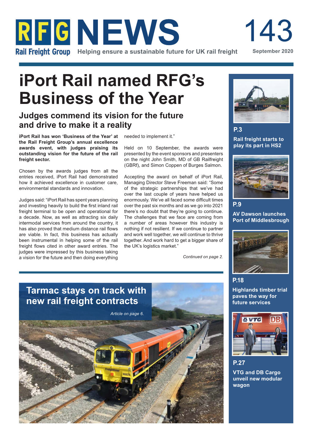 Iport Rail Named RFG's Business of the Year