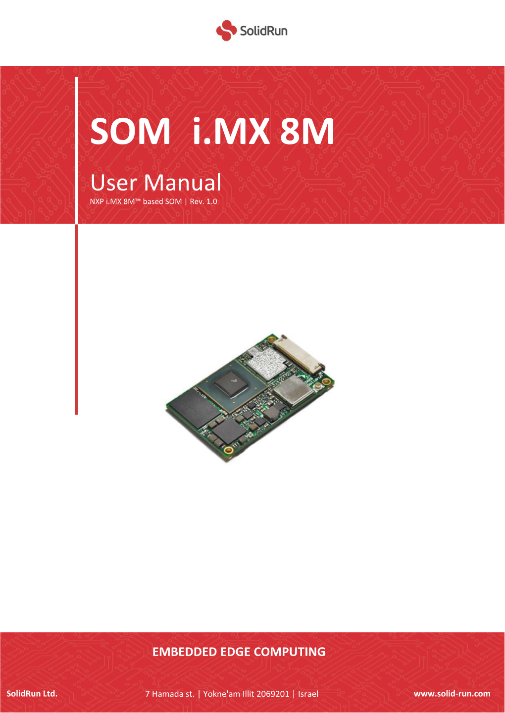 SOM I.MX 8M User Manual NXP I.MX 8M™ Based SOM | Rev