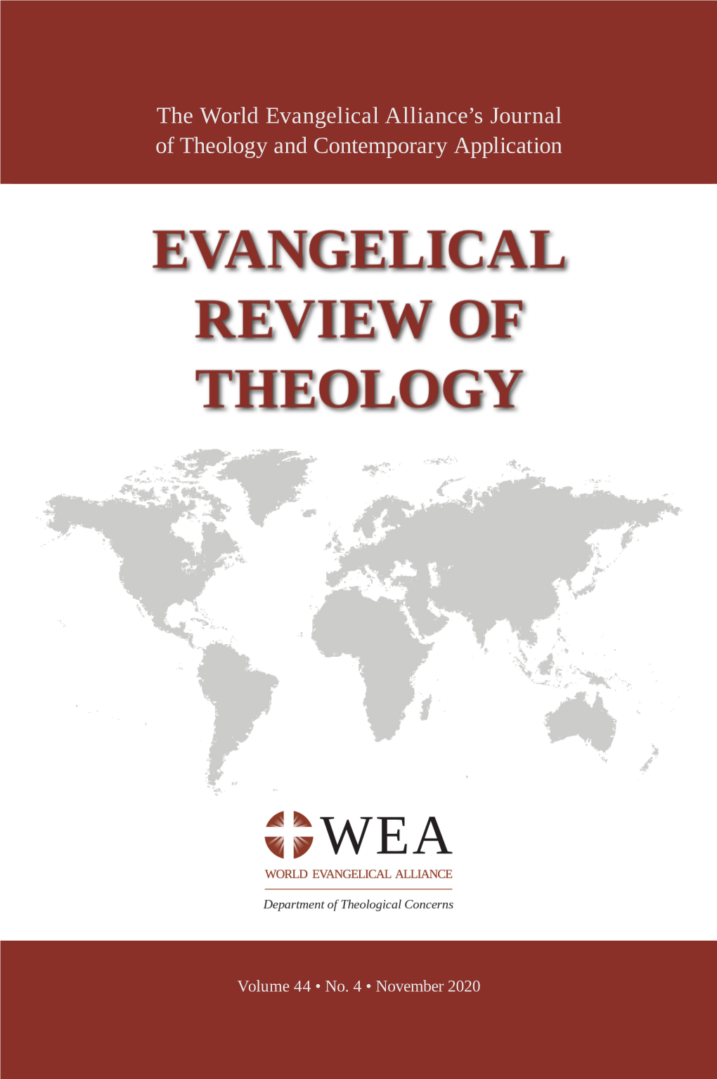 Evangelical Review of Theology 44-4 | 2020