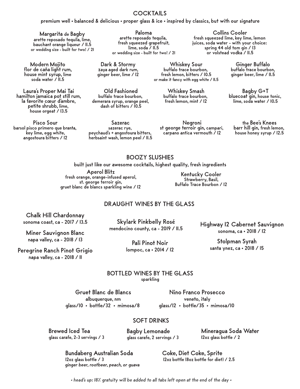 Cocktail Menu 6.5.21