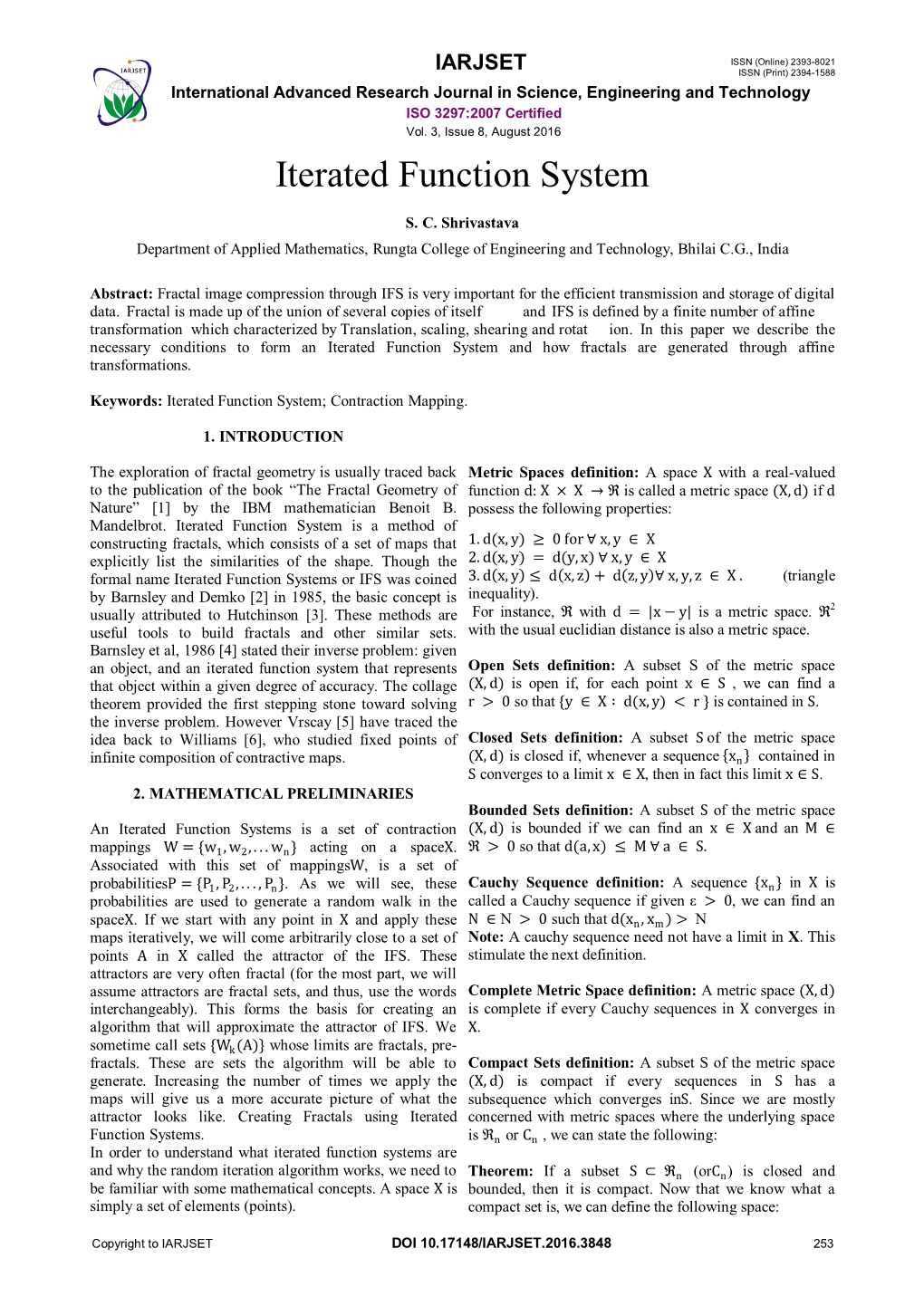 Iterated Function System