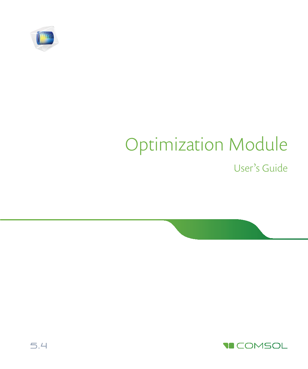 The Optimization Module User's Guide