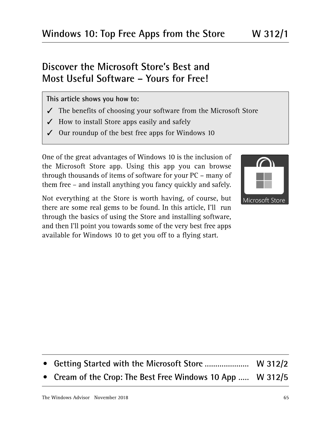 W 312/1 Windows 10: Top Free Apps from the St