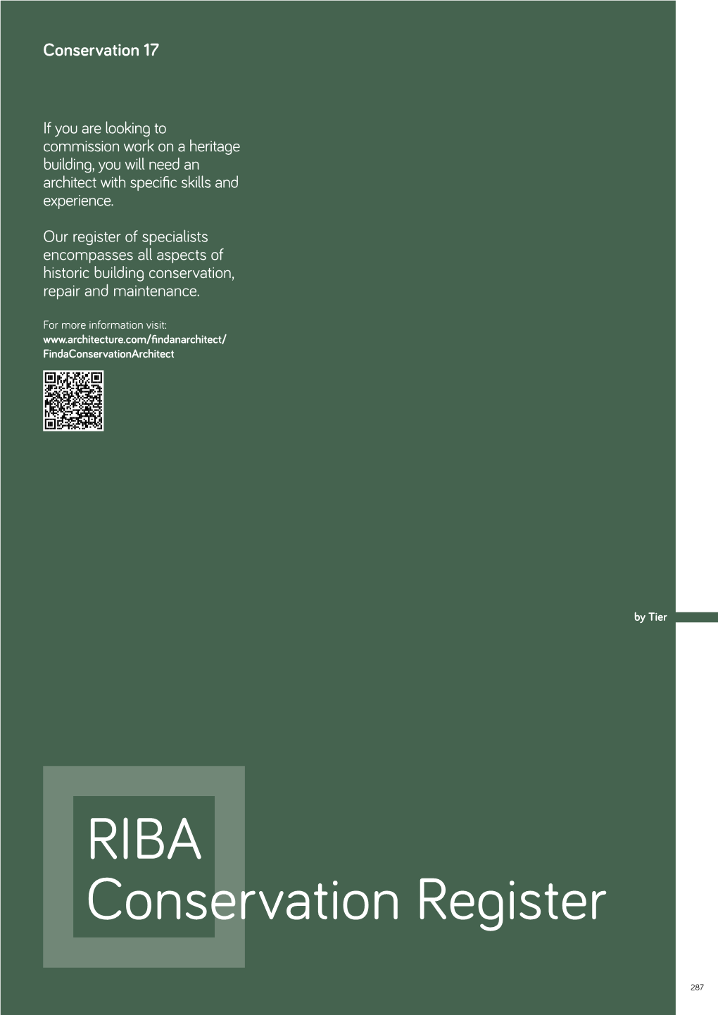 RIBA Conservation Register