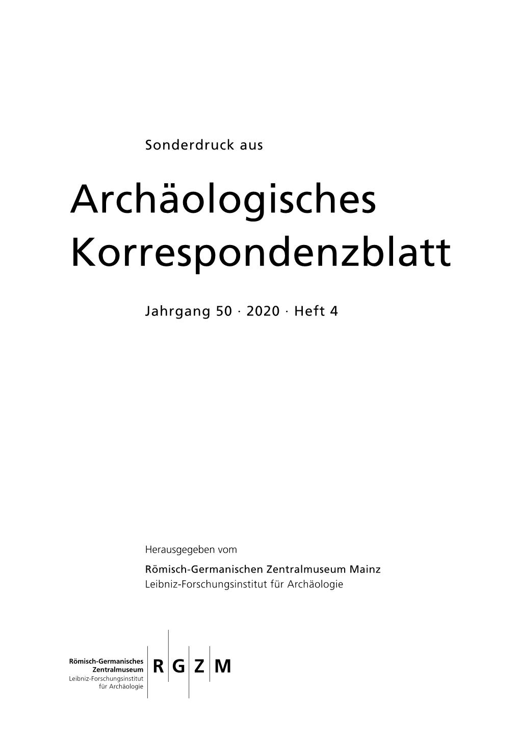 Archäologisches Korrespondenzblatt
