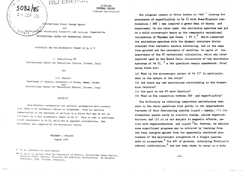 The Original Remark of Fritz London in 1938 ' Linking the Phenomenon of Superfluidity in He II with Boee-Einetein Con