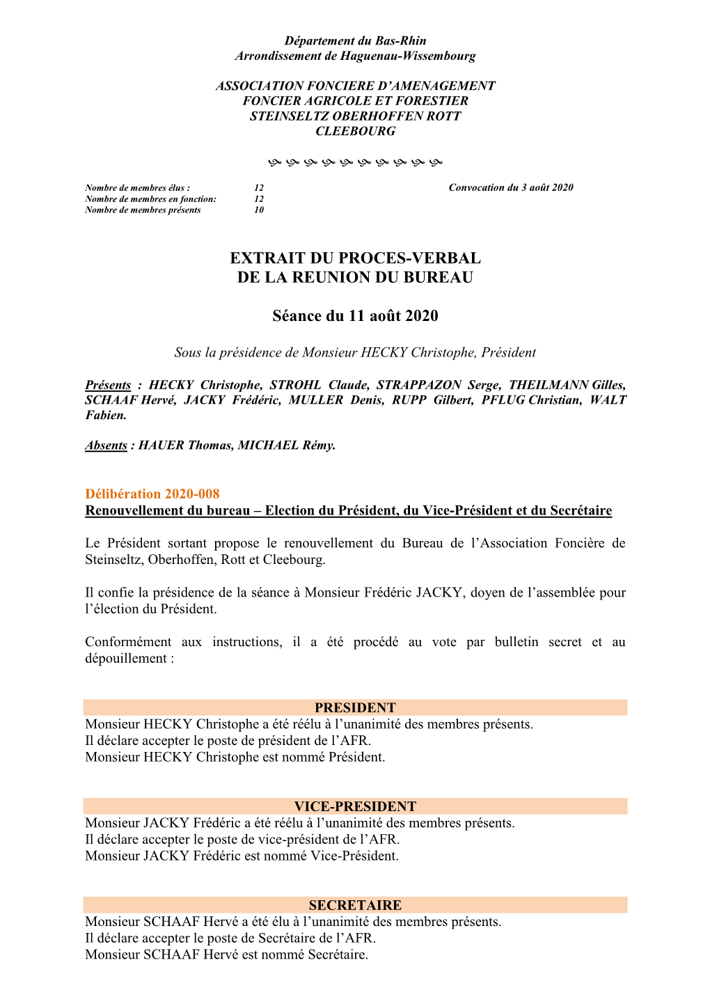 Département Du Bas-Rhin Arrondissement De Haguenau-Wissembourg