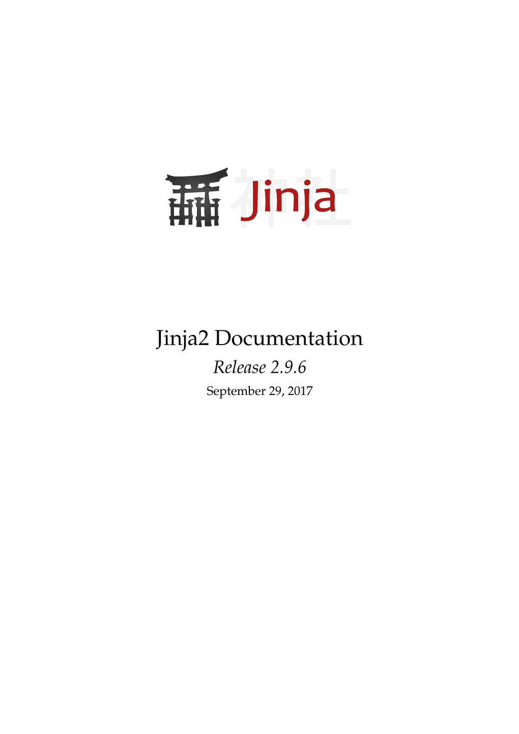 Jinja2 Documentation Release 2.9.6 September 29, 2017