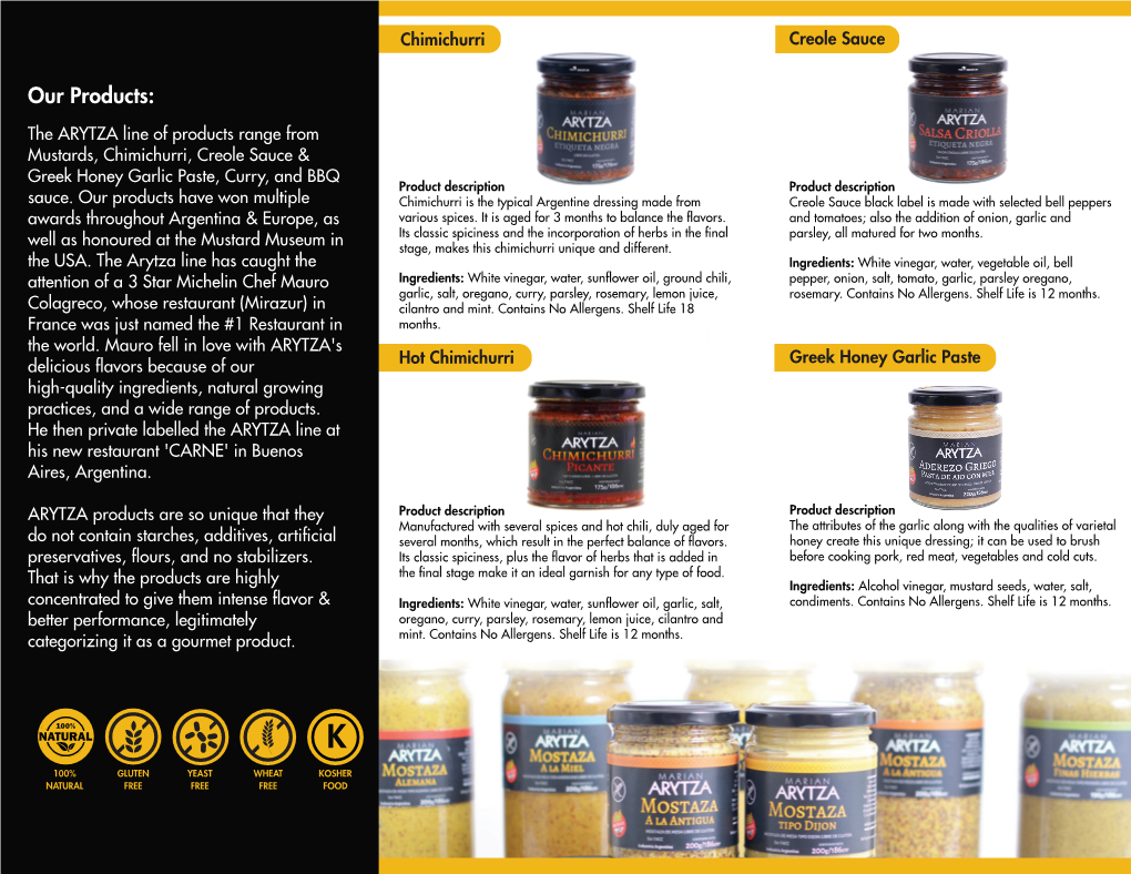 Final Chimi Curry Creole Honey Brochure