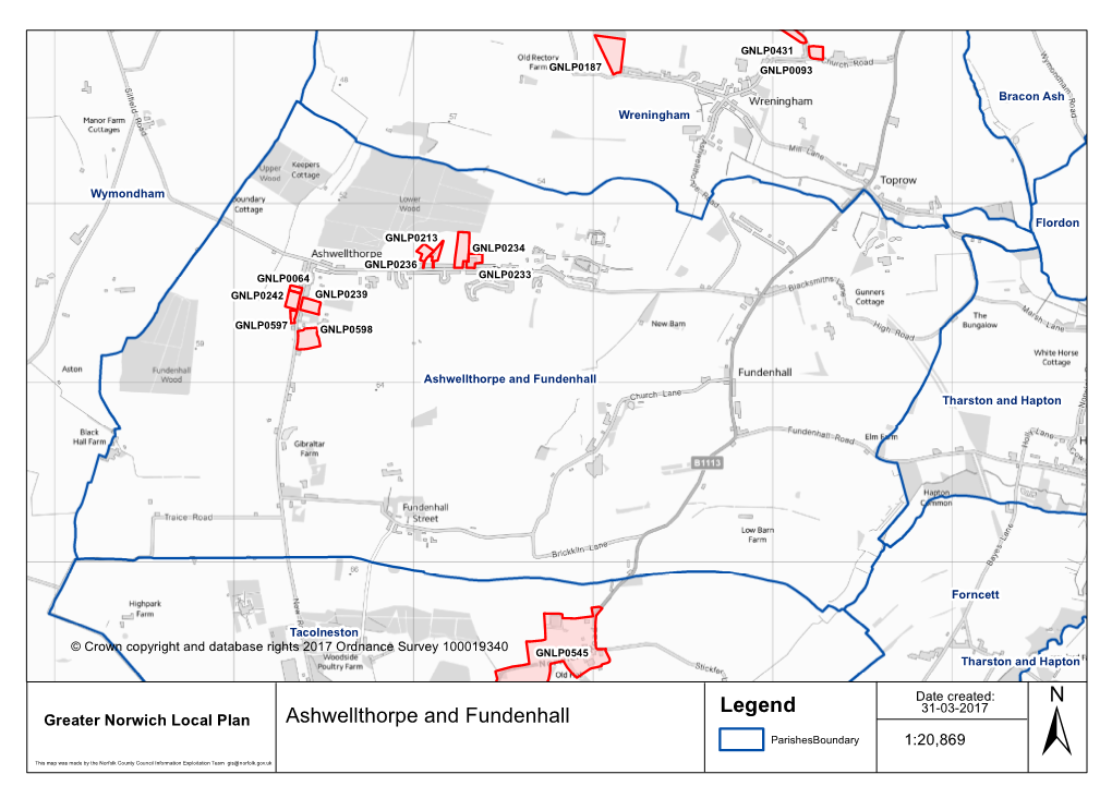 Ashwellthorpe and Fundenhall Map Book