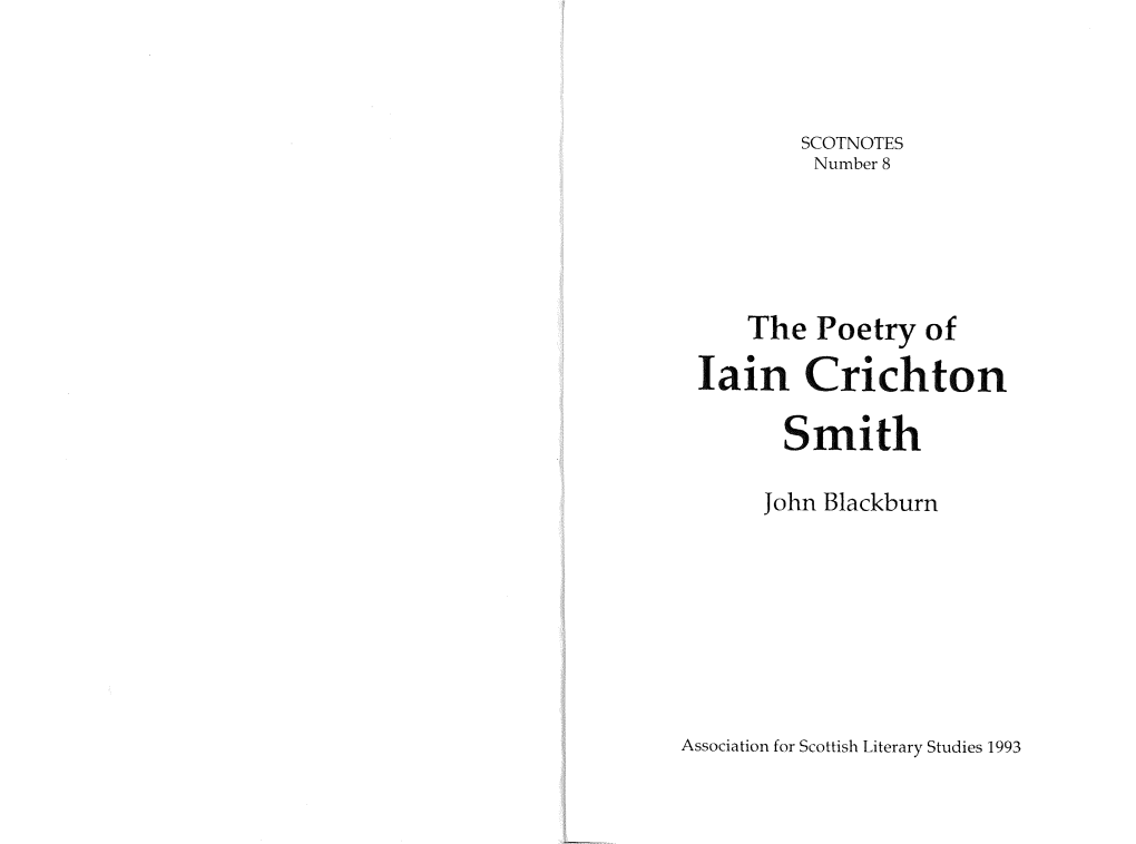 Iain Crichton Smith