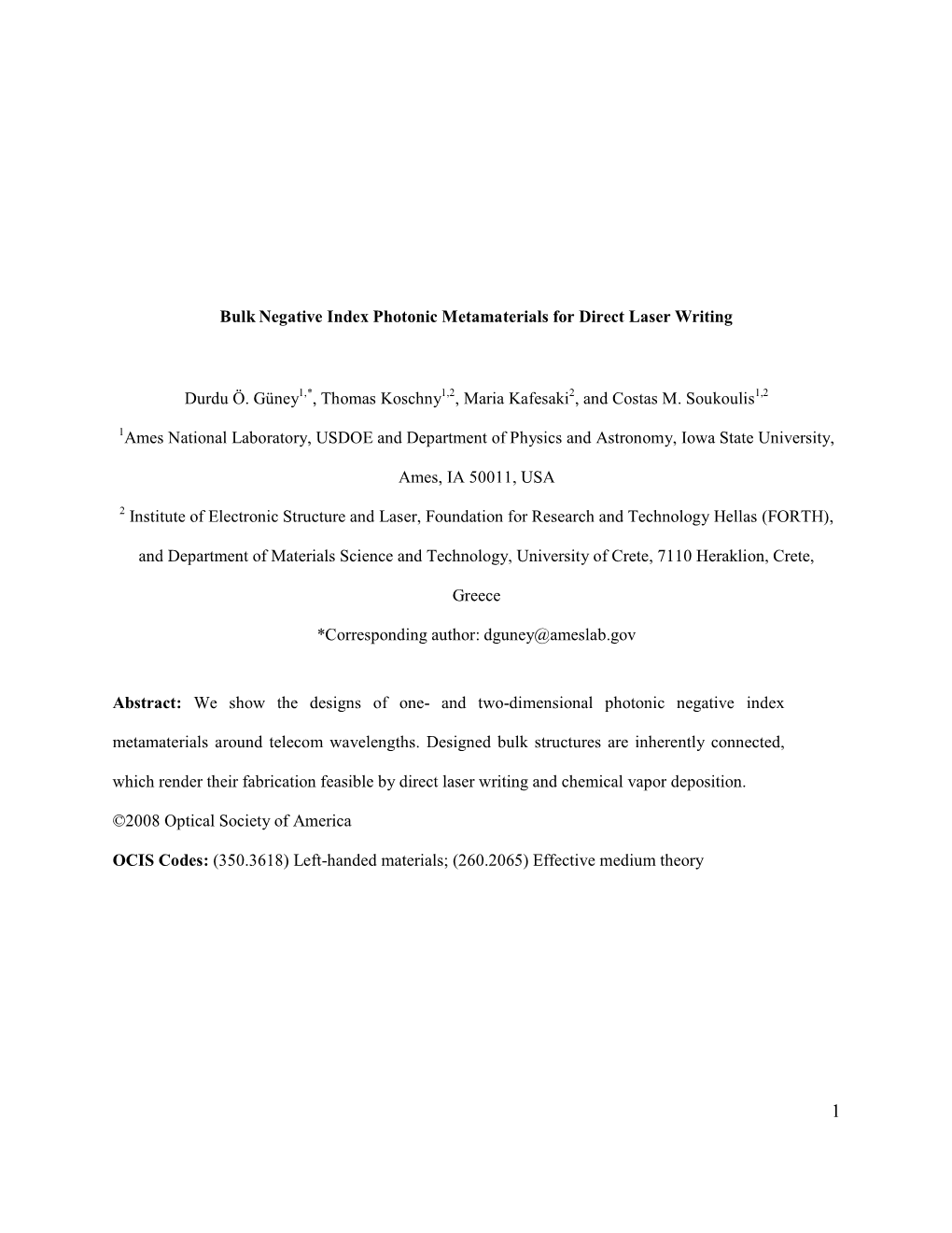 Bulk Negative Index Photonic Metamaterials for Direct Laser Writing