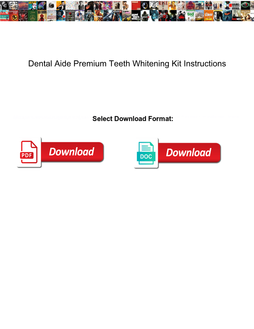 Dental Aide Premium Teeth Whitening Kit Instructions